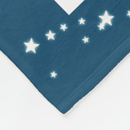 Stars Monogramm Fleecedecke (Ecke)