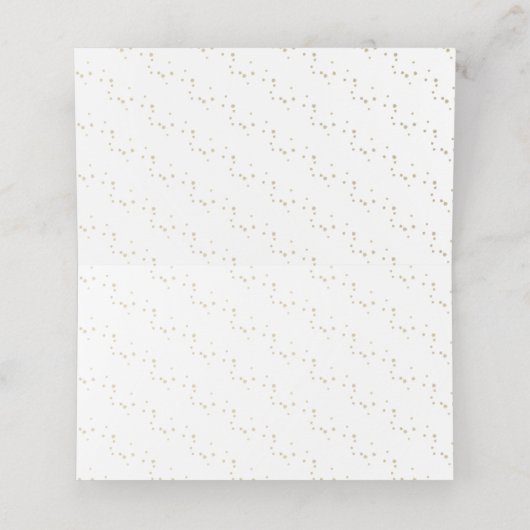 Stars & Moon Baby Blue Boy Platzkarte (Innenseite Aufgefaltet)