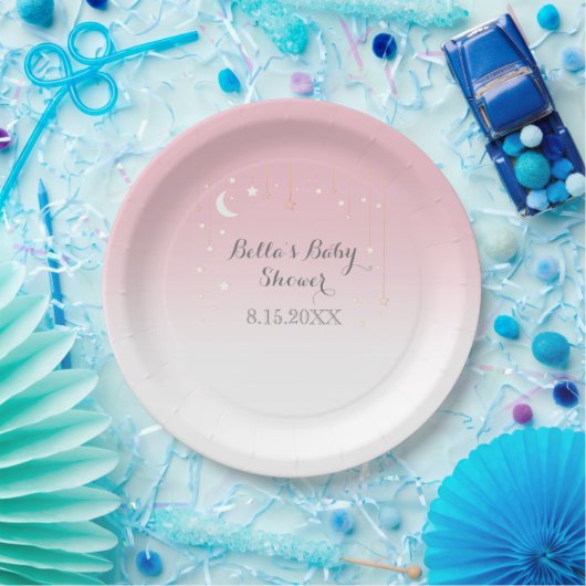 Stars Moon Baby Dusche Pappteller (Party)
