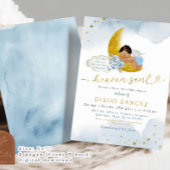 Stars Moon Blue Heaven Sent Mexican Baby Dusche Einladung