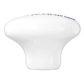 Stars Moon & Clouds Aquamarin & Gelb Kinderzimmer Keramikknauf (Seitenansicht)