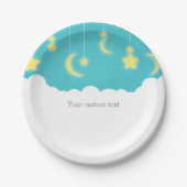 Stars Moon & Clouds Baby Dusche Party Teller (Vorderseite)