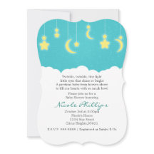 Stars Moon & Clouds Kinderdusche Einladungen