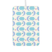 Stars Moon Clouds Pattern Blue Pink Purple Autolufterfrischer (Vorderseite)