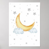 Stars Moon Kinderzimmer Poster Kids Room Print (Vorne)