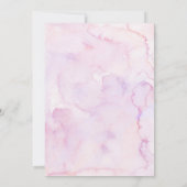 Stars Moon Lilac Heaven Sent Mexican Baby Shower Einladung (Rückseite)