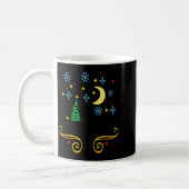 Stars Moon Snowflakes And Merry Christmas Kids Kaffeetasse (Links)