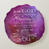 Stars Moon Space Kinderzimmer Astrologie Astronomi Rundes Kissen (Rückseite)