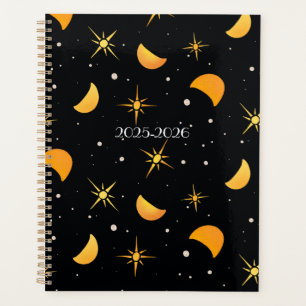 Stars & Moons Black Noir Custom Text Plane Planer