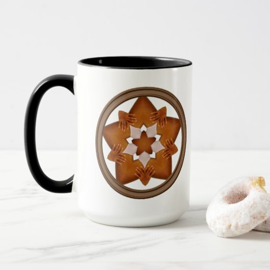 Stars N Hände Tasse (Mit Donut)