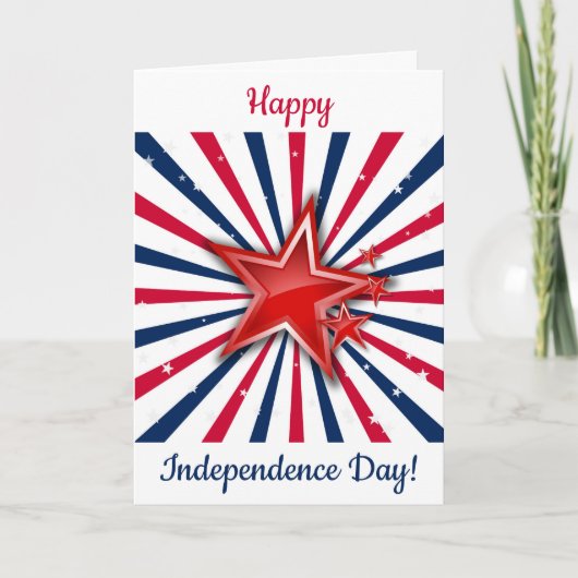 Stars 'n Streifen Freiheit Karte (Vorderseite)