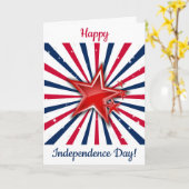 Stars 'n Streifen Freiheit Karte (Gelbe Blume)