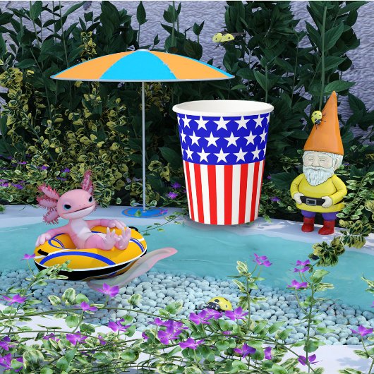 Stars N Stripes Red White Blue Pappbecher