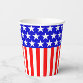 Stars N Stripes Red White Blue Pappbecher (Rückseite)