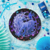 Stars 'n Stuff Blue Unicorn Pappteller (Party)