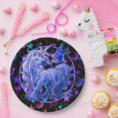 Stars 'n Stuff Blue Unicorn Pappteller (Party)