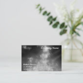 Stars Night Sky Midnight Gray Monochrome Visitenkarte (Stehend Vorderseite)