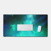 Stars Night Sky Midnight Milky Way Emerald Schreibtischunterlage (Tastatur & Maus)