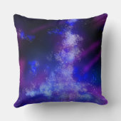 Stars Night Sky Mitternacht Blue Milky Way Kissen (Rückseite)