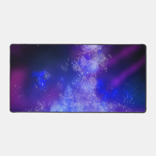 Stars Night Sky Mitternacht Milky Way Blue Schreibtischunterlage