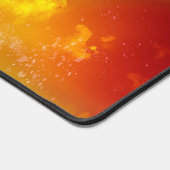 Stars Night Sky Mitternacht Milky Way Orange Schreibtischunterlage (Ecke)