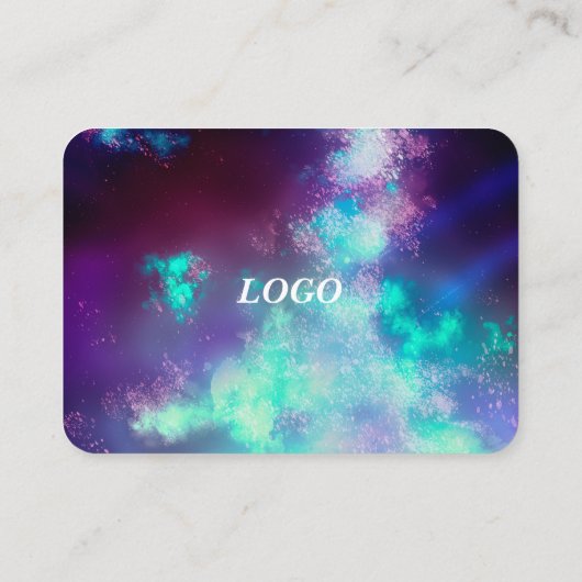 Stars Night Sky Mitternacht Neights Terminkarte (Rückseite)