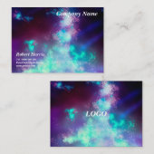 Stars Night Sky Mitternacht Neights Visitenkarte (Vorne/Hinten)