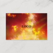 Stars Night Sky Mitternachtsflame Visitenkarte (Rückseite)
