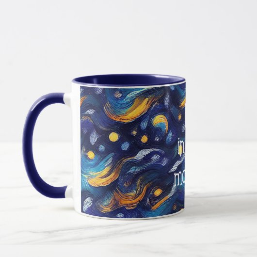 Stars Night Sky Tasse (Links)