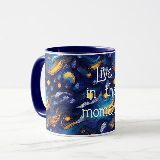 Stars Night Sky Tasse (Vorderseite Links)
