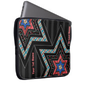 STARS of David and Stripes v2 (Personalisiert) Laptopschutzhülle (Vorne Rechts)