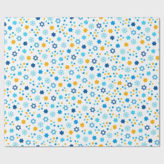 Stars Of David Geschenkpapier (Flach)