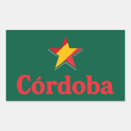 Stars of Spain – Cordoba Rechteckiger Aufkleber