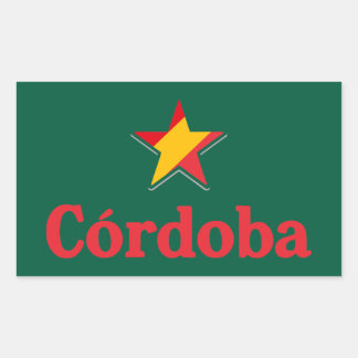 Stars of Spain – Cordoba Rechteckiger Aufkleber