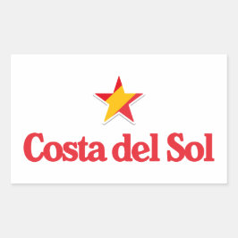 Stars of Spain – Costa del Sol Rechteckiger Aufkleber