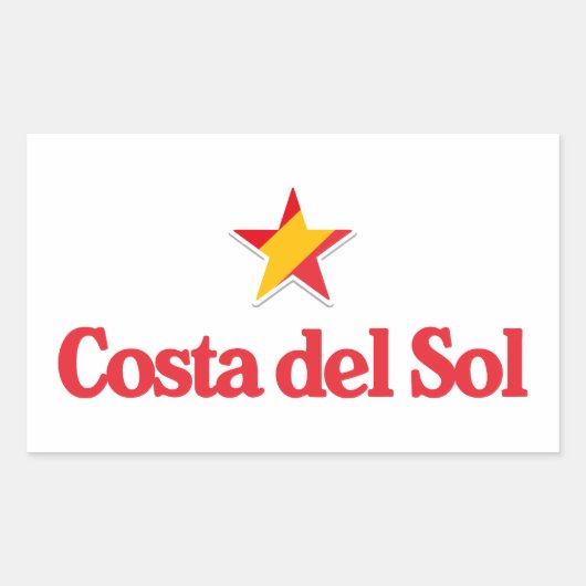 Stars of Spain – Costa del Sol Rechteckiger Aufkleber (Vorderseite)