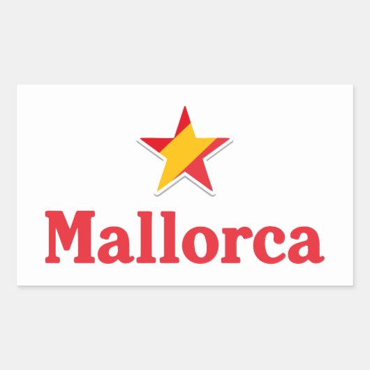 Stars of Spain – Mallorca Rechteckiger Aufkleber (Vorderseite)