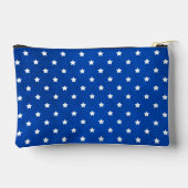 Stars On Digital Fabric Texture by Shirley Taylor Zubehörtasche (Rückseite)