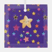 STARS ORNAMENT AUS GLAS (Vorderseite)