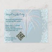 Stars Over the City • 1776–2026 Reception Invite Postkarte (Rückseite)