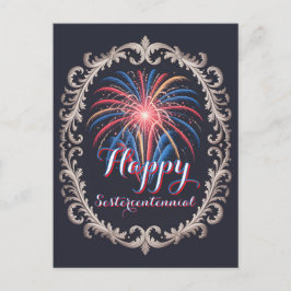 Stars Over the City • 1776–2026 Reception Invite Postkarte