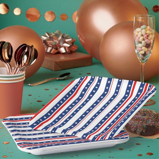 Stars-Papierplatte Pappteller