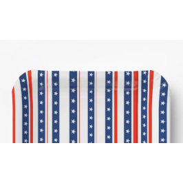 Stars-Papierplatte Pappteller