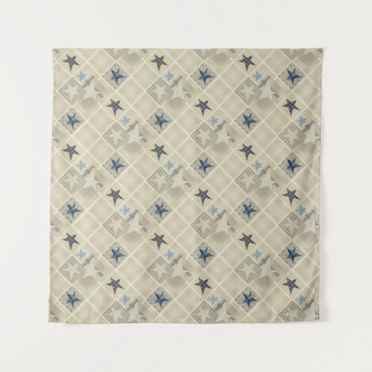 Stars, Patchwork Wandteppich (Vorderseite)