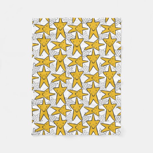 Stars Pattern Fleecedecke (Vorderseite)