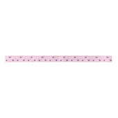 Stars pattern Pink Satinband (Vorderseite)