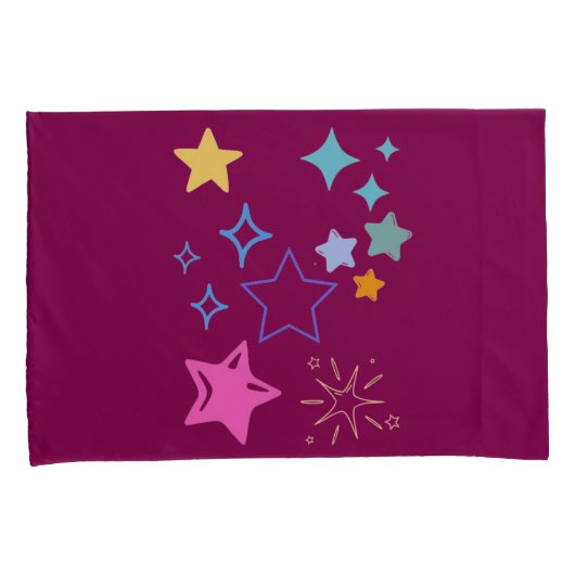 Stars Pillowcase Kissenbezug (Vorderseite-Rechts)