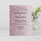 Stars Pink Abstrakte Hochzeit Einladung (Stehend Vorderseite)