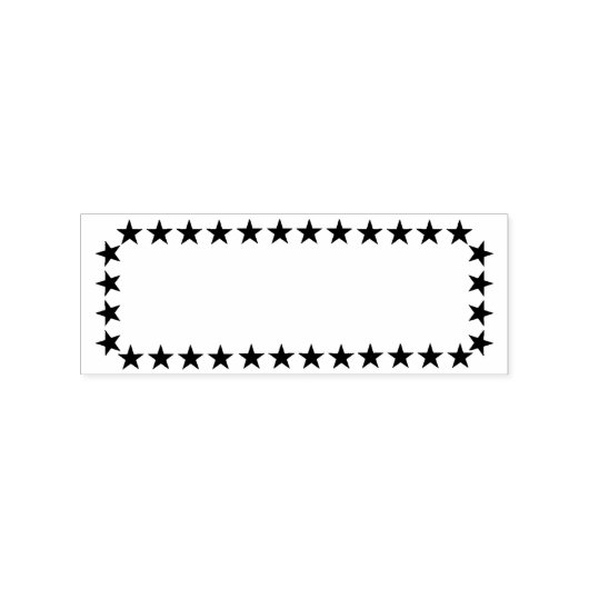 Stars-Rahmen-Rubber-Briefmarke Gummistempel (Prägung)