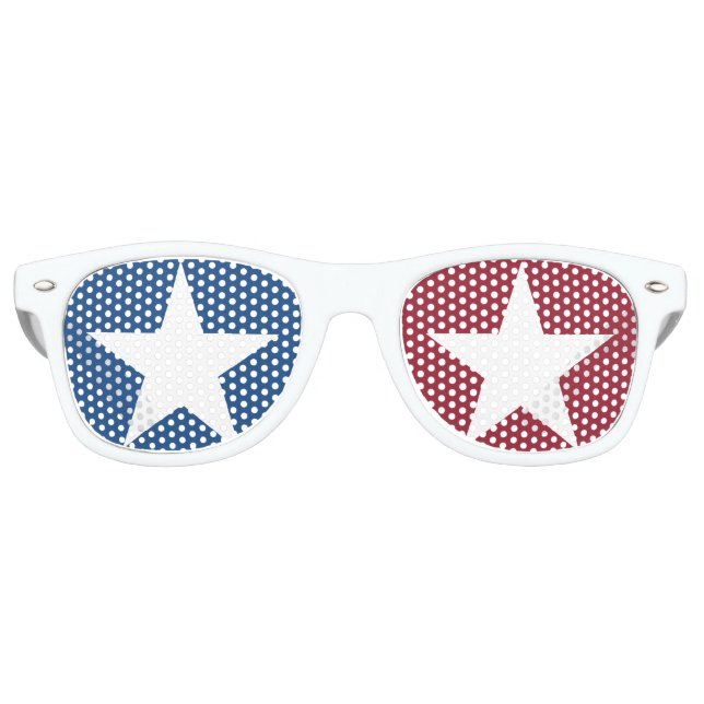 Stars Red White Blue Sonnenbrille (Vorderseite)
